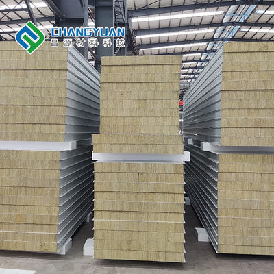 kualitas  1500mm Sandwich Panel Fire Resistance For Exterior Wall Interior Wall Roof pabrik