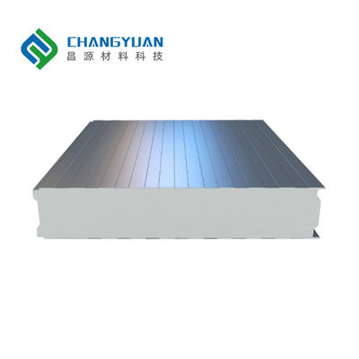 Kualitas  PU Sandwich Panels and Polyurethane Sandwich Wall Panel with Thermal Insulation, Waterproof Protection, and Energy Efficiency pabrik
