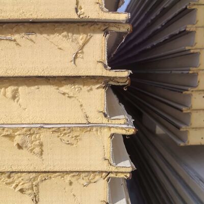 Kualitas  Smart White Mushroom Cultivation Container/Smart Shelter with auto setted/PU sandwich panels pabrik