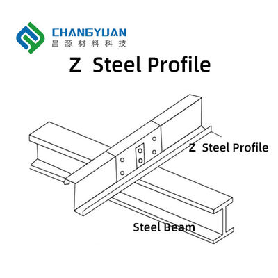 C & Z purlins dan balok silang dan ridgepole dan profil baja galvanis dengan panjang disesuaikan dan tahan korosi akhir untuk aplikasi struktural