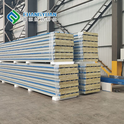 Panel Sandwich Isolasi Panas Isolasi Termal Panel Baja Ditekan