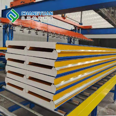 Isolasi Termal PU Panel Atap Sandwich Hemat Energi 75/100 / 150mm