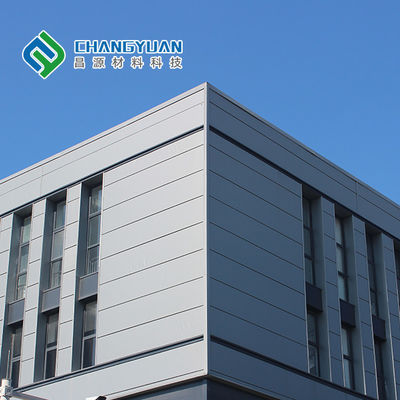 Panel Logam Dinding Tirai Empat Alur 50/75 / 100mm Panel Dinding Pu