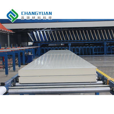 50mm PU Panel Dinding Sandwich Panel Insulasi Struktural Poliuretan Ringan