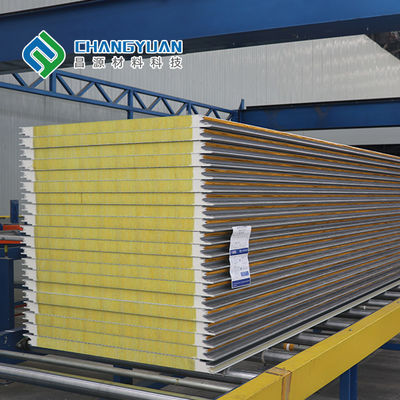 150mm Polyurethane PU Sandwich Panel Dinding Isolasi Dinding Eksternal