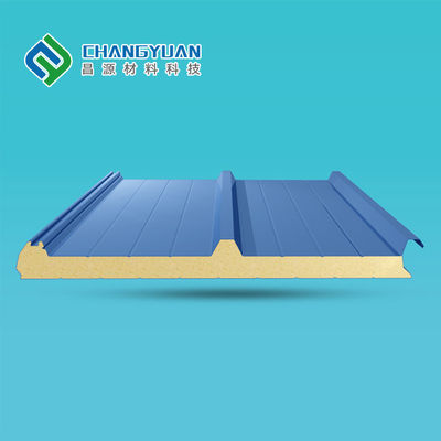 Penghematan Energi PU Sandwich Atap Panel Sandwich Panel Polyurethane 200mm