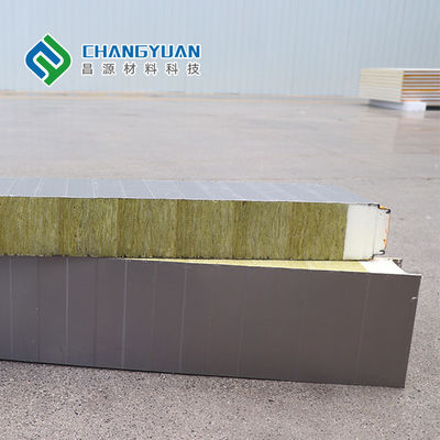 Panel Dinding Sandwich PU Tahan Air 200mm Panel Sandwich Pu Dekoratif