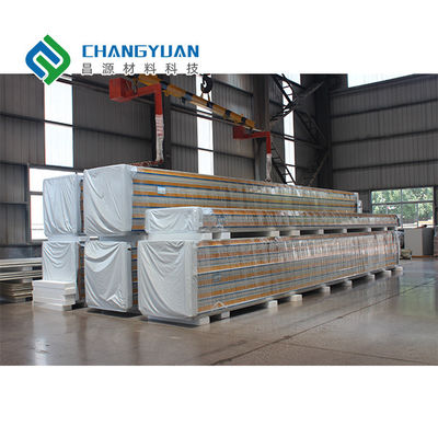 Panel Dinding Sandwich Shandongchangyuan PU Kedap Suara Berbagai Warna
