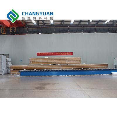 Panel Dinding Sandwich PU Tahan Api Ringan Tebal 50/75 / 100mm