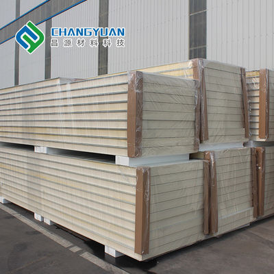 Waterproof Cold Room PU Panel Fire Rated Sandwich Panel Untuk Dinding Dan Lantai