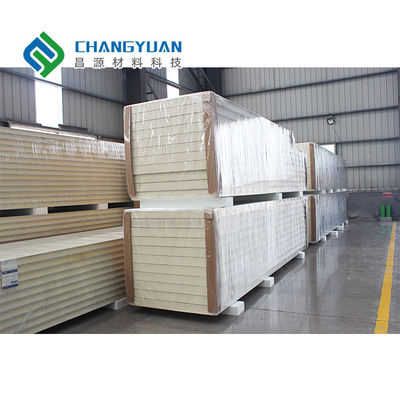 Ruang Dingin Dalam Ruangan PU Panel Pu Foam Sandwich Panel 200mm 250mm