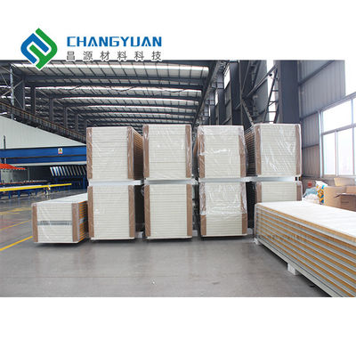 Ruang Dingin Ringan Panel PU Polyurethane Cold Storage Sandwich Panel