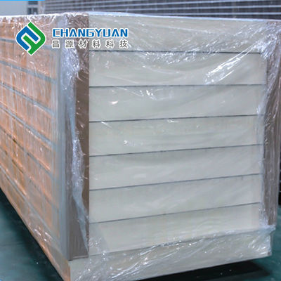 Fireproof B1/B2 Polyurethane Cold Room Panel Untuk Isolated Safe Secure Storage Panel sandwich PU dan Panel sandwich PIR yang dapat disesuaikan untuk Ruang Dingin dengan tahan kelembaban dan isolasi suara