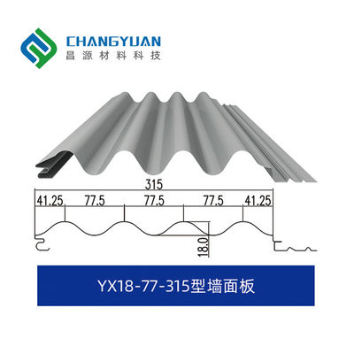 0.8-1.2mm Panel Dinding Logam Ditekan Panel Baja Ditekan Kekuatan Tinggi