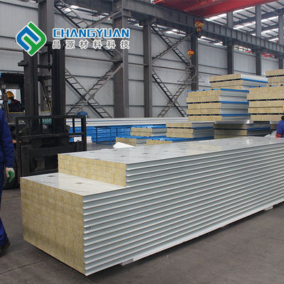 950 / 1050mm Dinding Kamar Bersih Meliputi Panel Dinding Berinsulasi Tahan Air