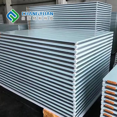 Bahan Dinding Cleanroom Terisolasi Polyurethane Lebar 980 / 1080mm