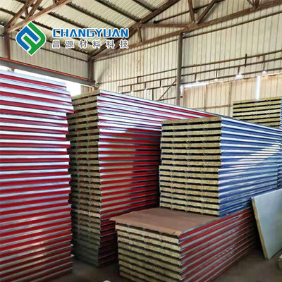 Panel Sandwich Isolasi SMP PVF Lembar Atap Sandwich Lebar 1000mm-1500mm