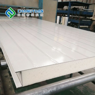 dua lapisan Insulasi Panel Sandwich Atap Gunakan panel sandwich cladding