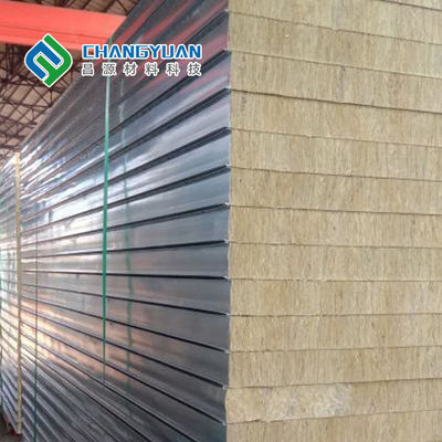 Panel Sandwich Isolasi Lebar 1000mm-1500mm Panel Sandwich Tahan Api