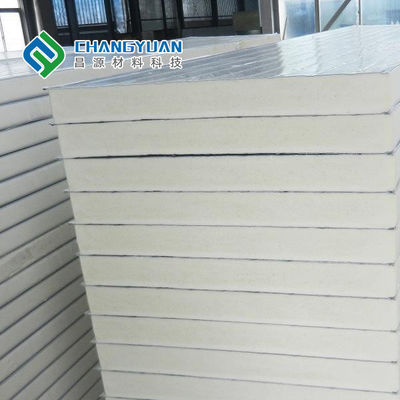 Panel Sandwich Isolasi Lebar 1000mm-1500mm Panel Sandwich Tahan Api
