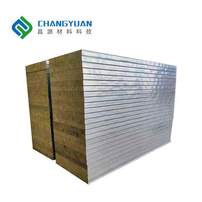Panel Sandwich Isolasi Tahan Api Silicon Rock Insulated Wall Panel