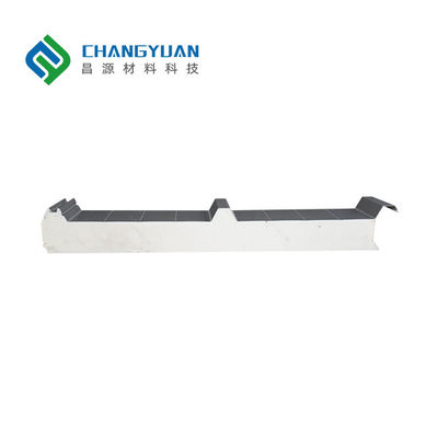 Fireproof Highly Resistant Pu Sandwich Wall Panel Dengan Permukaan Lapisan Warna