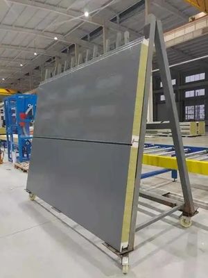 200mm Ketebalan Fireproof Sandwich Wall Panel System Untuk Bangunan Tinggi