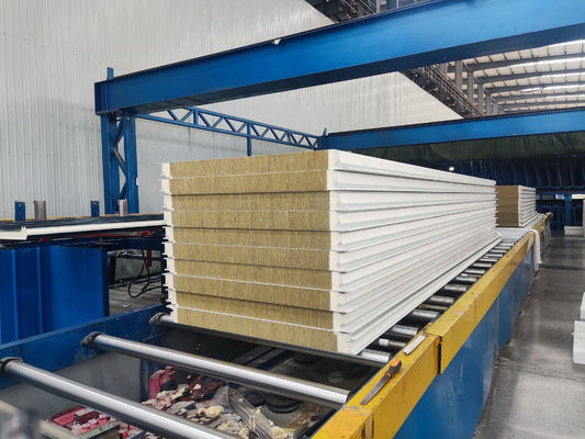 Fireproof Color Coated Sandwich Wall Panel System Dengan Ketahanan dan Waterproof