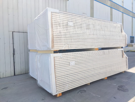 Waterproof Warna Lapisan PU Sandwich Panel Dinding Dekoratif Dengan Ketahanan Tinggi