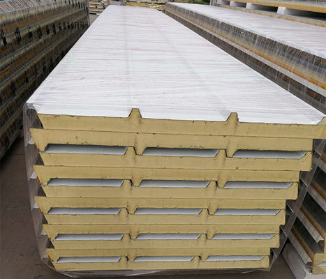 Waterproof 1000mm Sandwich Panel Atap Untuk Struktur Atap Custom