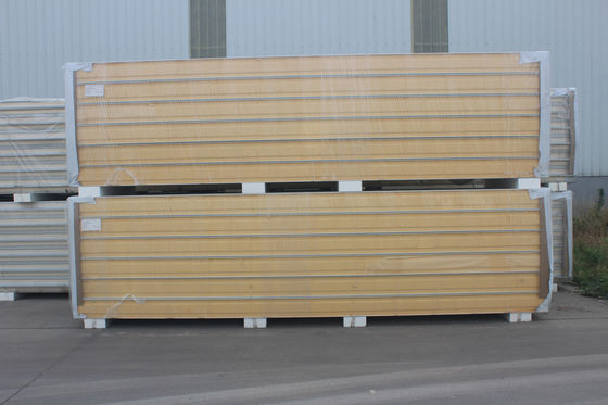Panel PU Polyurethane Kamar Dingin yang Disesuaikan Untuk Penyimpanan Dingin B1/B2 tahan api