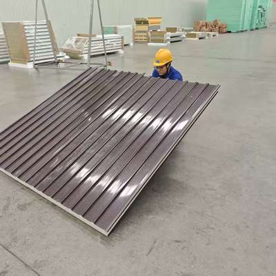 1000mm Lebar PU Sandwich Panel Atap Pilihan Ideal untuk Waterproof dan tahan lama